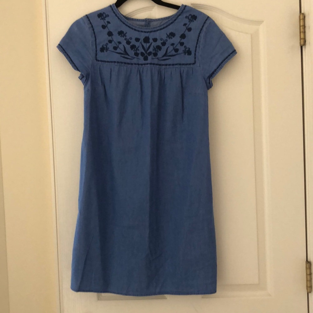 Old Navy Jean Embroidered Dress